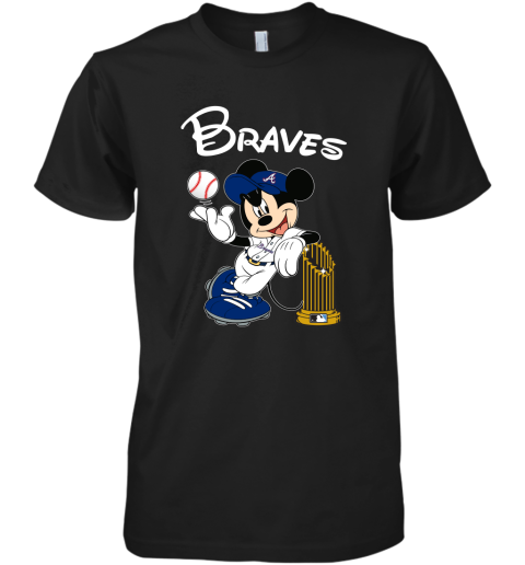 Atlanta Braves Mickey Taking The Trophy MLB 2019 Premium Men's T-Shirt