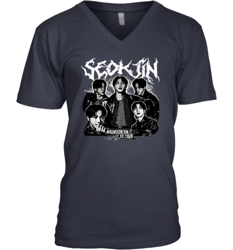 Seokjin BTS Runseokjin Ep. Tour V-Neck T-Shirt - Father