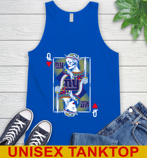NFL Football New York Giants The Queen Of Hearts Card Shirt Tank Top 4