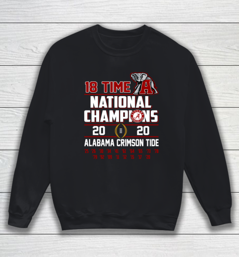 Alabama National Championship 18 Time 2020 Sweatshirt