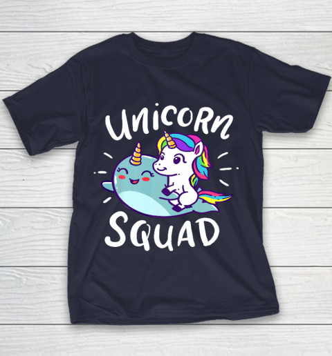 Unicorn Squad Narwhal Funny Cute Birthday Party Present Gift Youth T-Shirt 2