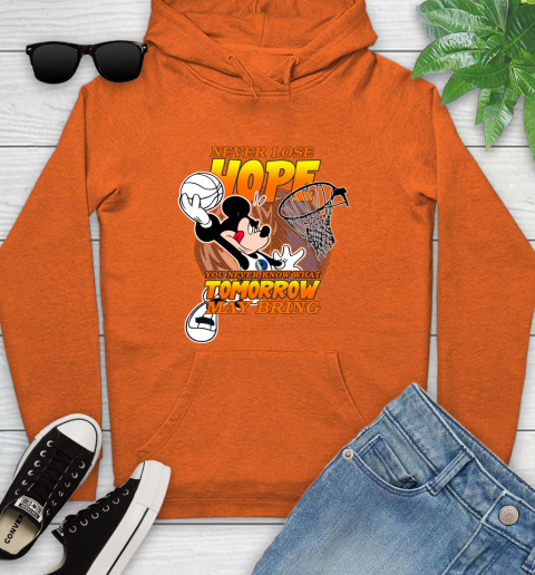 Dallas Mavericks NBA Basketball Mickey Disney Never Lose Hope Youth Hoodie 4
