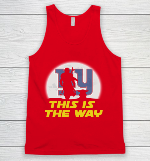 New York Giants NFL Football Star Wars Yoda And Mandalorian This Is The Way Tank Top 5