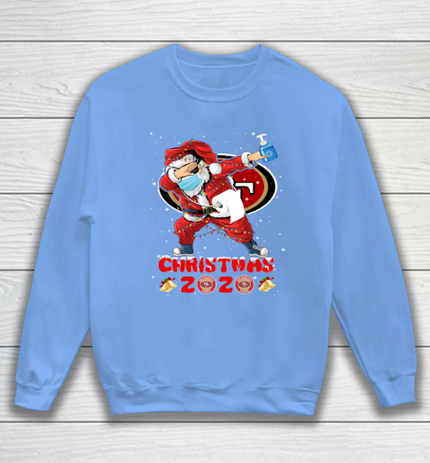 San Francisco 49ers Funny Santa Claus Dabbing Christmas 2020 NFL Sweatshirt 8