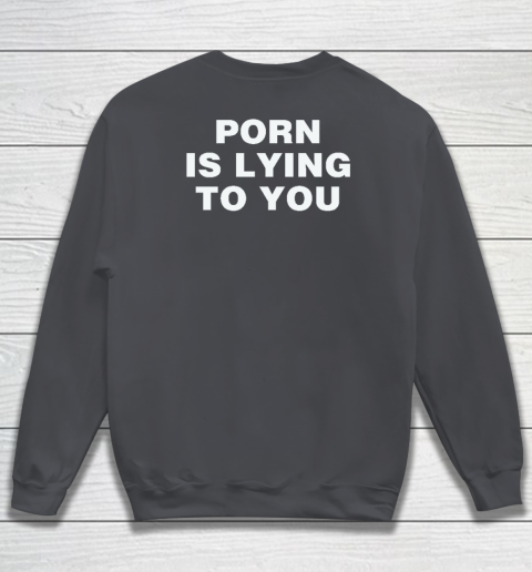 Porn Is Lying To You Sweatshirt 3