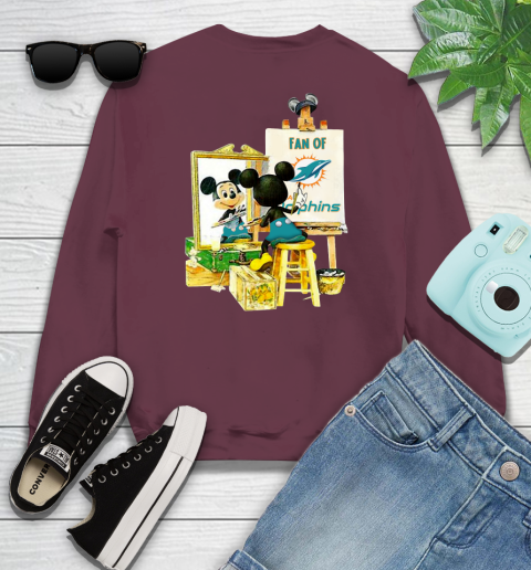 NFL Football Miami Dolphins Mickey Drawing Shirt 108