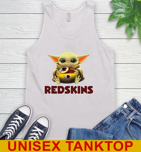 NFL Football Washington Redskins Baby Yoda Star Wars Shirt Tank Top
