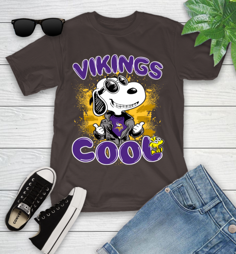 NFL Football Minnesota Vikings Cool Snoopy Shirt Youth T-Shirt 6
