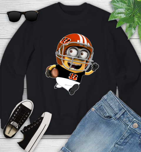 NFL Cincinnati Bengals Minions Disney Football Sports Youth Sweatshirt 2
