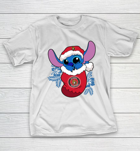 Ottawa Senators Christmas Stitch In The Sock Funny Disney NHL T-Shirt 3
