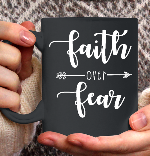 Faith Over Fear Relaxed Ceramic Mug 11oz