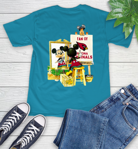 NFL Football Arizona Cardinals Mickey Drawing Shirt 10