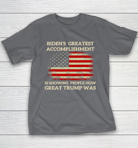 Funny Biden's Greatest Accomplishment Is Showing Trump 2024 Youth T-Shirt 5