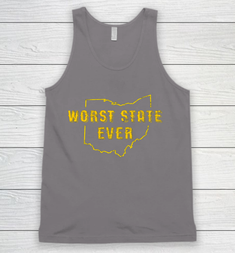 Worst State Ever Ohio Sucks Michigan Sports Fan Tank Top 5