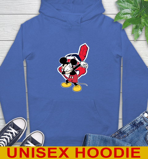 Cleveland Indians MLB Baseball Dabbing Mickey Disney Sports Hoodie 9