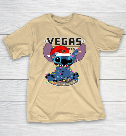 Vegas Golden Knights NHL Hockey noel stitch Christmas T-Shirt 5
