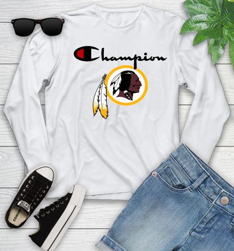 NFL Football Washington Redskins Champion Shirt Youth Long Sleeve