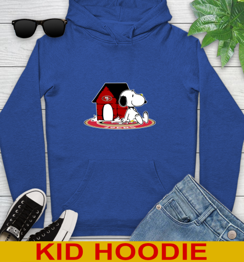 NFL Football San Francisco 49ers Snoopy The Peanuts Movie Shirt Youth Hoodie 10