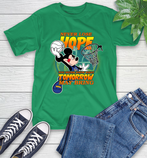 Golden State Warriors NBA Basketball Mickey Disney Never Lose Hope T-Shirt 7
