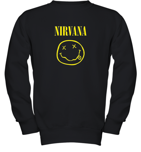Nirvana Yellow Smiley Face Youth Sweatshirt
