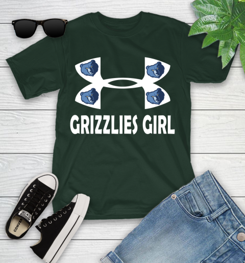 NBA Memphis Grizzlies Girl Under Armour Basketball Sports Youth T-Shirt 5