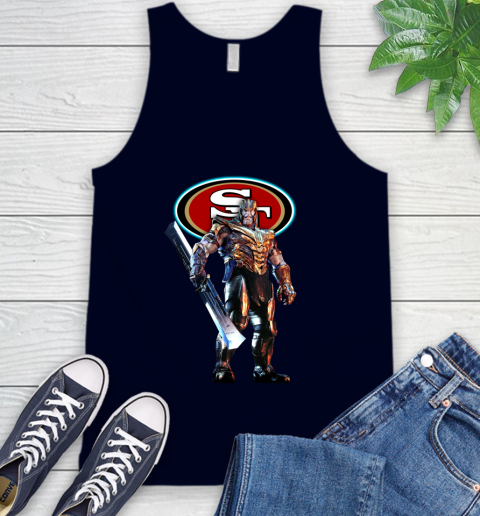NFL Thanos Gauntlet Avengers Endgame Football San Francisco 49ers Tank Top 3