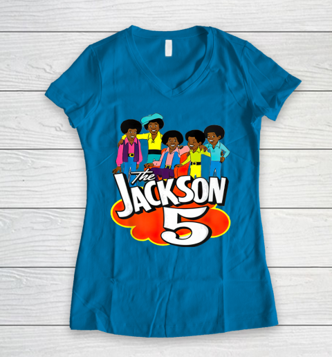 The Jackson 5 Women's V-Neck T-Shirt 5