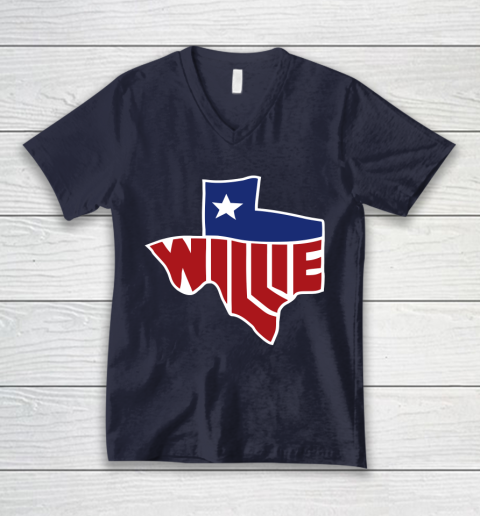 Willie Nelson shirt Willie's Texas V-Neck T-Shirt 2