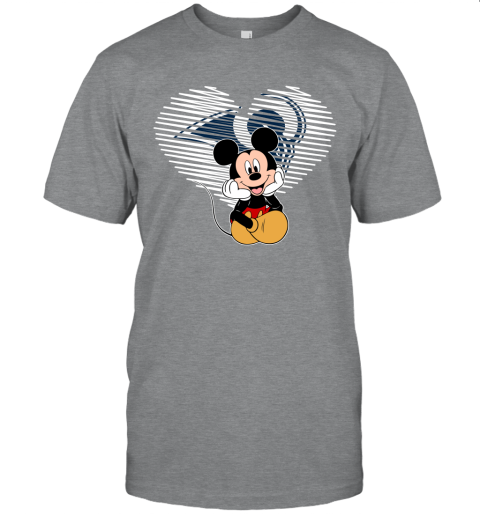 NFL Los Angeles Rams The Heart Mickey Mouse Disney Football T Shirt xXz4jzABmrU classic t shirt 2 95 151514 front sport grey