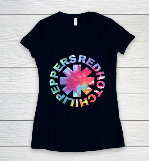 Red Hot Chili Peppers Galaxy Women's V-Neck T-Shirt 2