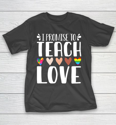 I Promise To Teach Love Autism African LGBT Pride T-Shirt