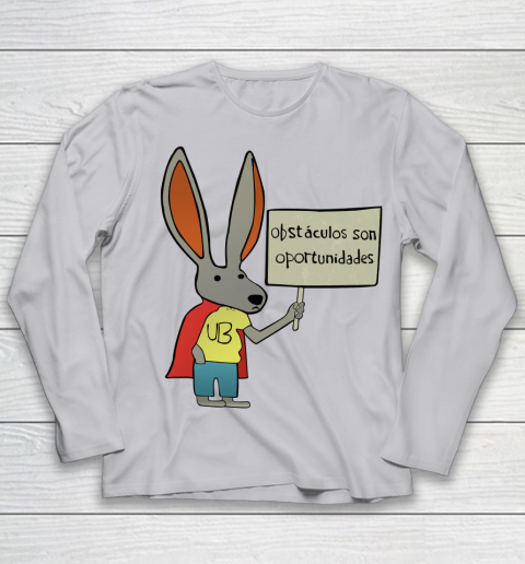 Rick Flag Shirt  Ultra Bunny with a Sign Youth Long Sleeve 3