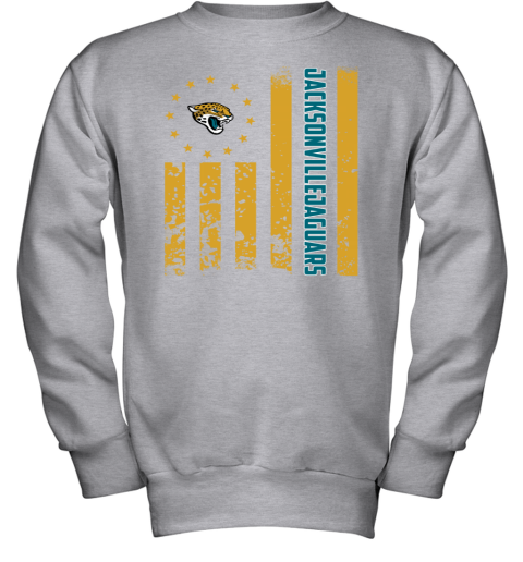 NFL Jacksonville Jaguars American Flag Youth Long Sleeve - Rookbrand