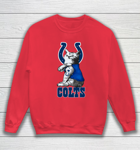 NFL Football My Cat Loves Indianapolis Colts Sweatshirt 7