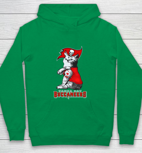 NFL Football My Cat Loves Tampa Bay Buccaneers Youth Hoodie 4