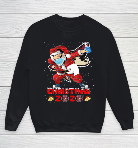 Arizona Coyotes Funny Santa Claus Dabbing Christmas 2020 NHL Youth Sweatshirt