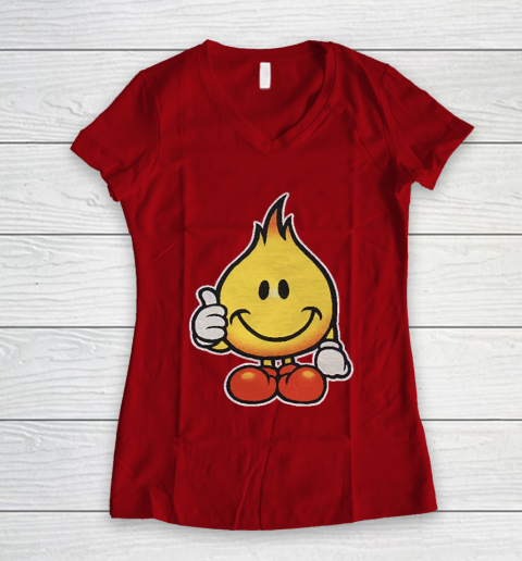 World Industries Flame Boy Hook Ups Skate Hookups Hook Ups 90's Vintage Women's V-Neck T-Shirt 8