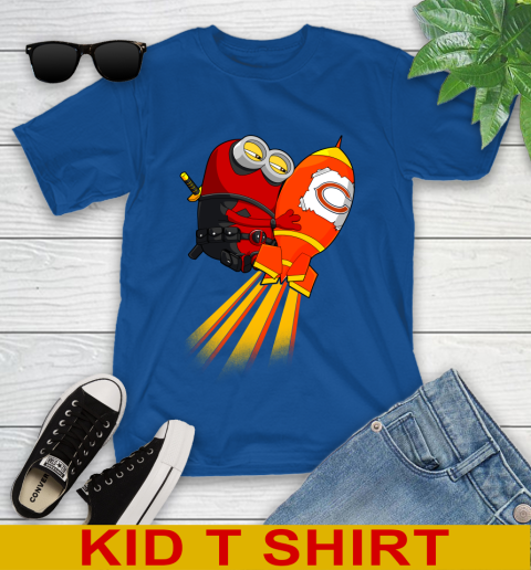 NFL Football Chicago Bears Deadpool Minion Marvel Shirt Youth T-Shirt 11 NFL Football Chicago Bears Deadpool Minion Marvel Shirt Youth T-Shirt - Image 11