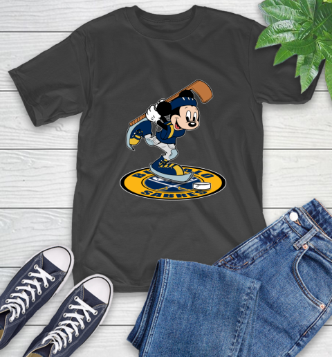 NHL Hockey Buffalo Sabres Cheerful Mickey Disney Shirt T-Shirt