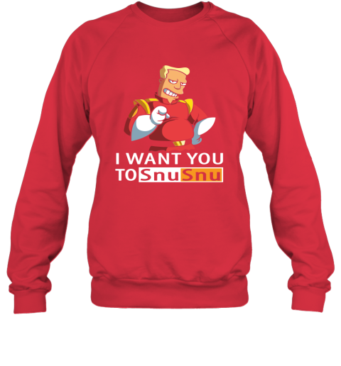 alv7 i want you to snusnu futurama mashup pornhub logo shirts sweatshirt 35 front red