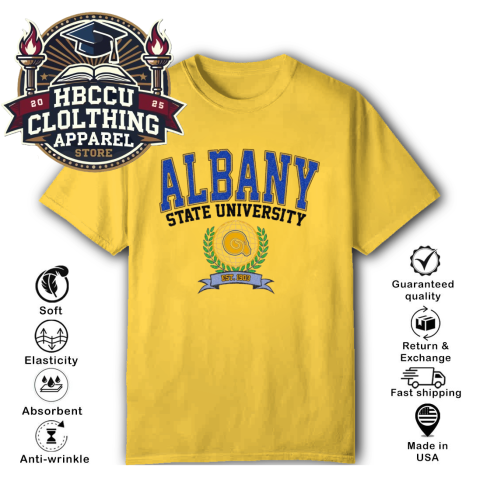 Albany State University ASU HBCU T-Shirt z7m3 albany state university asu hbcu classic t shirt 2 front daisy HBCU Clothing Apparel