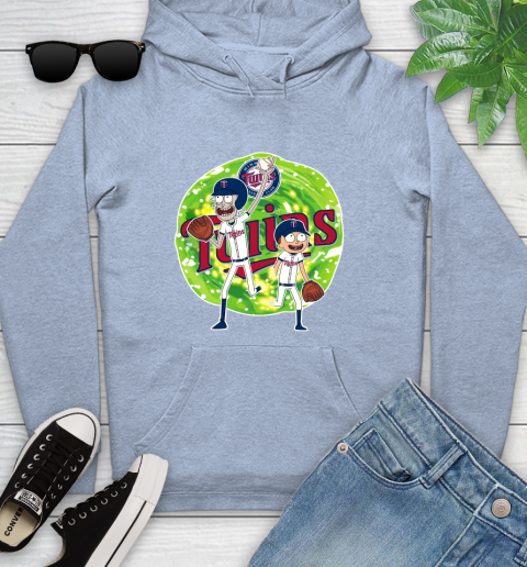 MLB Minnesota Twins Rick And Morty Baseball Sports Youth Hoodie 10