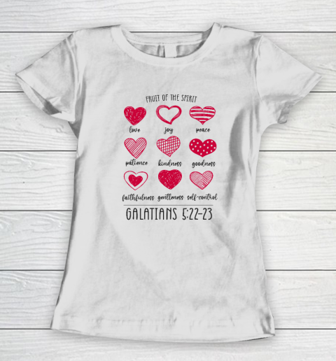 Fruit Of The Spirit Heart Galatians 5 22 23 Women's T-Shirt