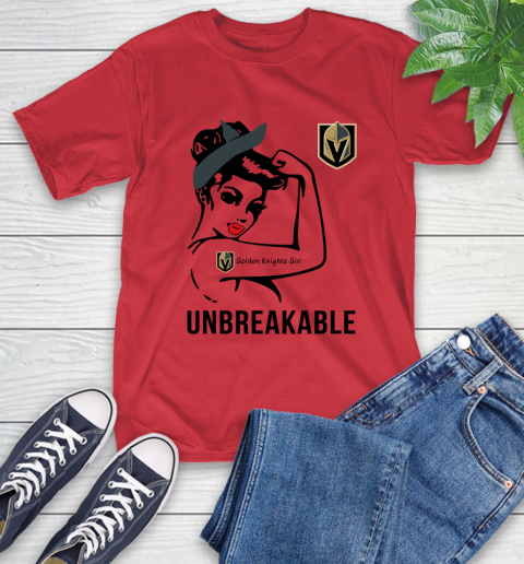 NHL Vegas Golden Knights Girl Unbreakable Hockey Sports T-Shirt 10
