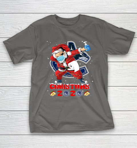 Vancouver Canucks Funny Santa Claus Dabbing Christmas 2020 NHL T-Shirt 8