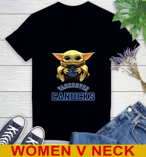 NHL Hockey Vancouver Canucks Star Wars Baby Yoda Shirt 78