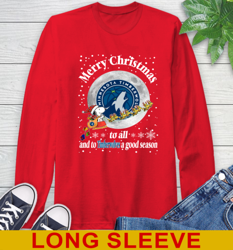 Minnesota Timberwolves Merry Christmas To All And To Timberwolves A Good Season NBA Basketball Sports Long Sleeve T-Shirt 12