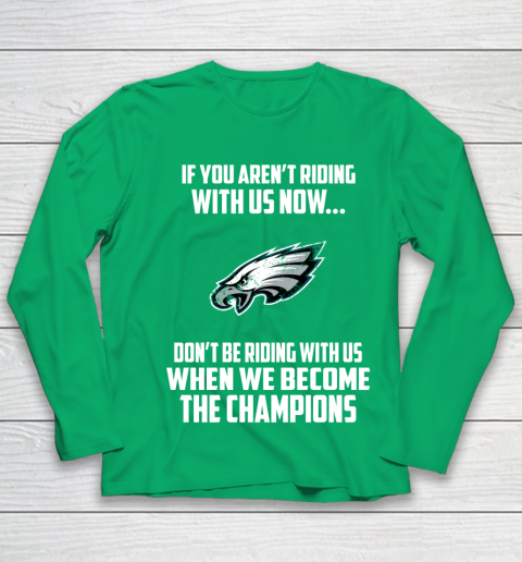 NFL Philadelphia Eagles Football We Become The Champions Youth Long Sleeve 4