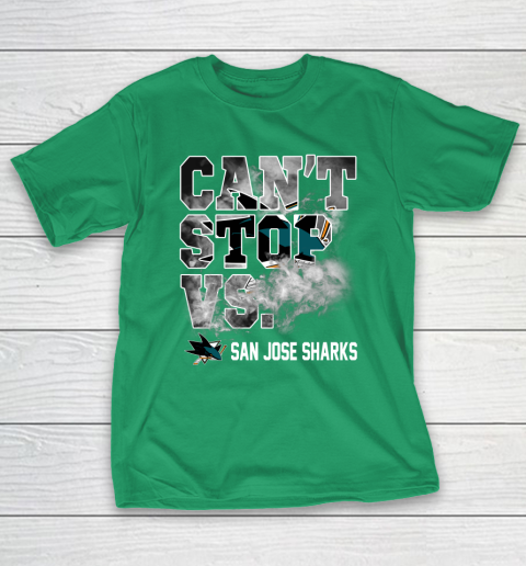 NHL San Jose Sharks Hockey Can't Stop Vs T-Shirt 5