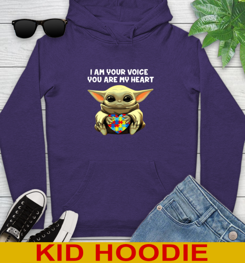 I Am Your Voice You Are My Heart Baby Yoda Autism Awareness Shirt 132